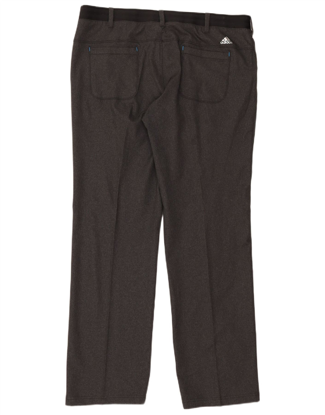 Pantaloni casual drepti pentru bărbați Adidas W38 L34 poliester gri