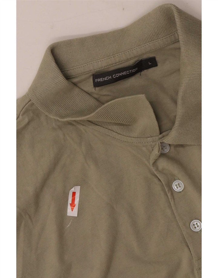 Tricou polo pentru bărbați French Connection, bumbac kaki mare