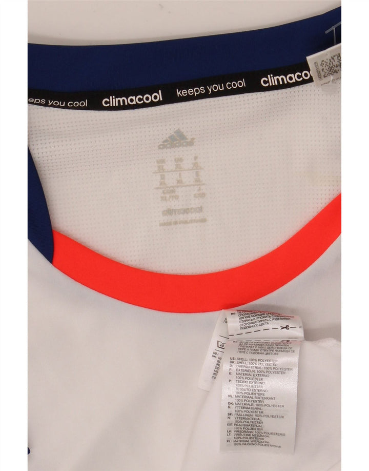 Tricou Adidas Climacool pentru bărbați Top XL, alb, poliester color bloc