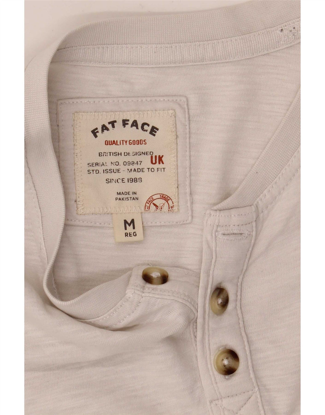 Tricou pentru bărbați Fat Face Top Medium White Flecked