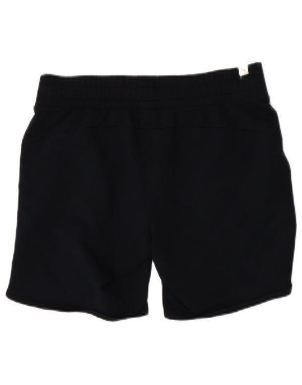 Pantaloni scurti sport Puma pentru femei UK 12 Medium bleumarin poliester color bloc