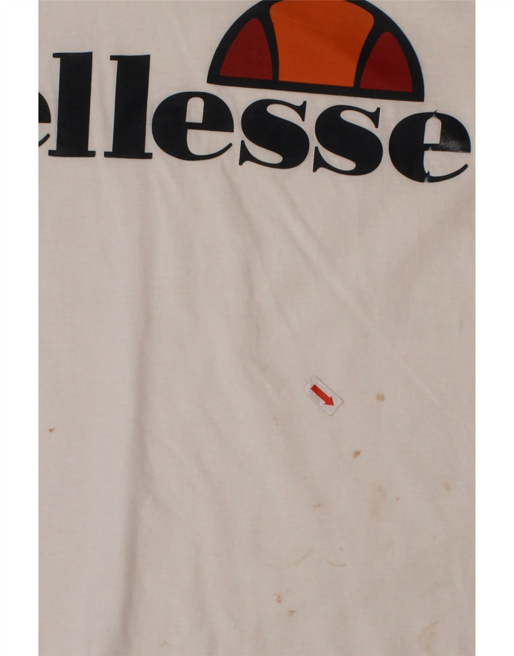 Tricou grafic ELLESSE pentru baieti Top 11-12 ani alb