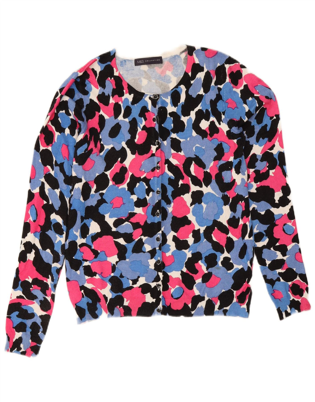 Pulover cardigan pentru femei Marks & Spencer UK 8 mic, multicolor, floral