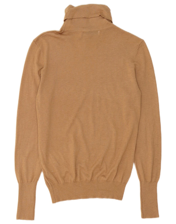 Pulover pentru femei cu gât rulat Zara UK 16 mare maro modal