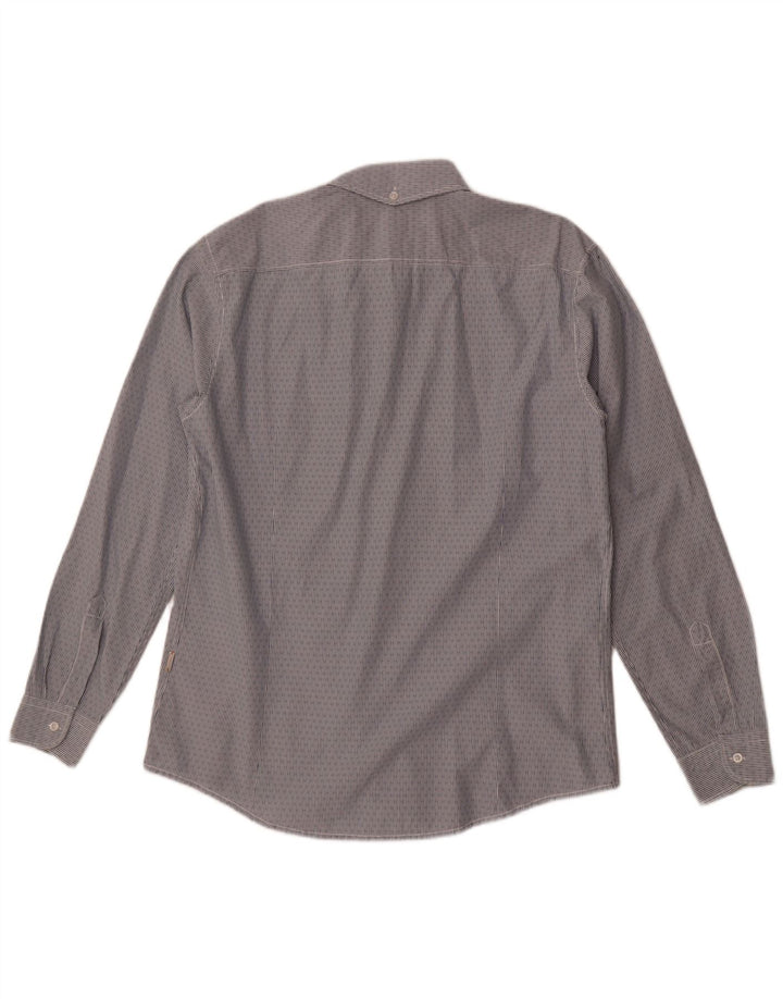 Cămașă pentru bărbați Hugo Boss Slim Fit 2XL, bumbac cu dungi albastre