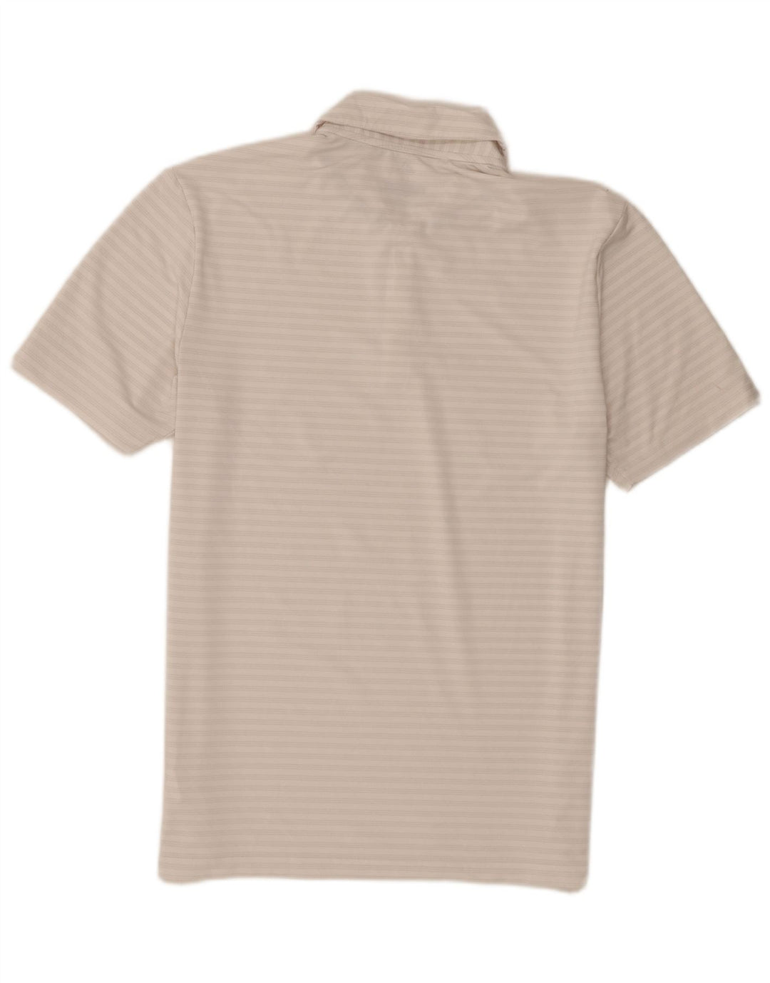 Tricou polo de golf pentru bărbați Adidas, poliester cu dungi albe medii