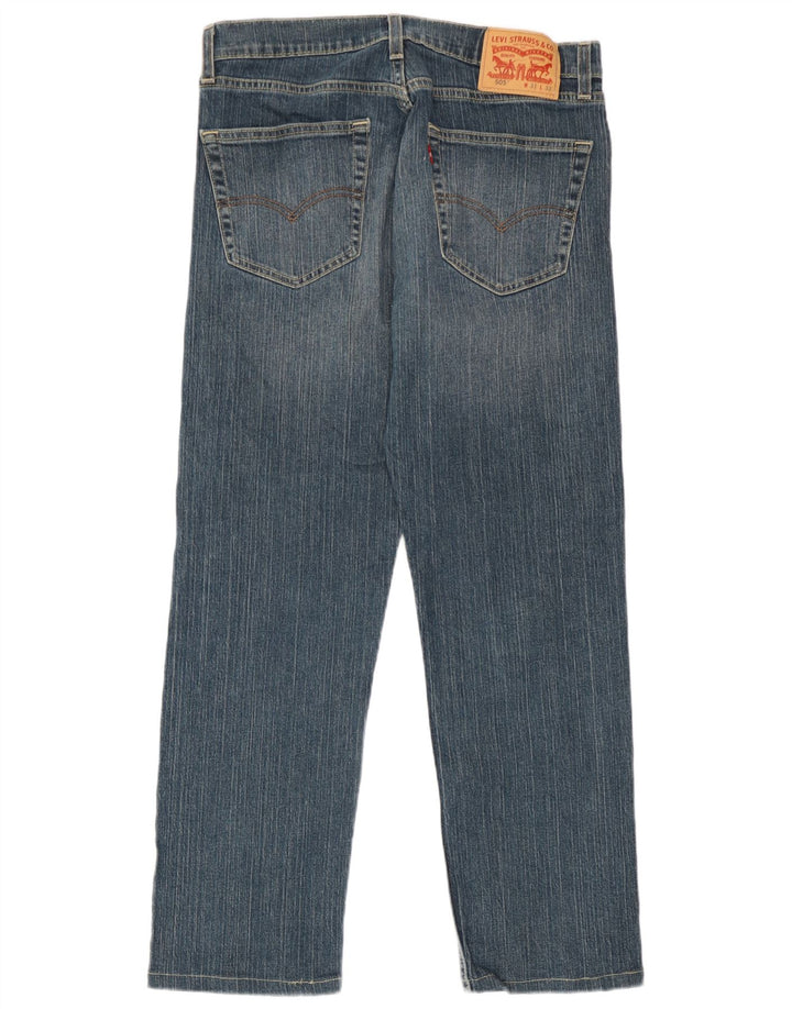 Blugi drepti pentru bărbați Levi's 505 W31 L27 Bumbac albastru