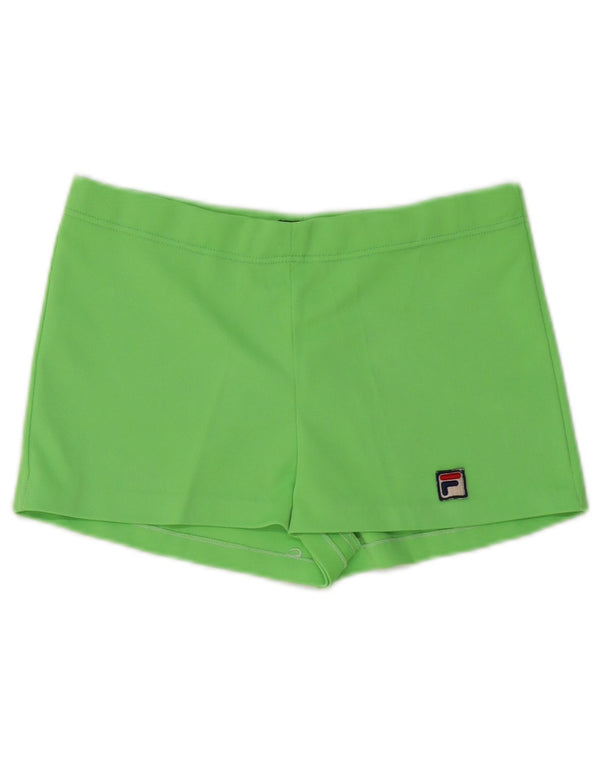 Pantaloni scurti sport Fila pentru femei UK 8 Small Green Poliester