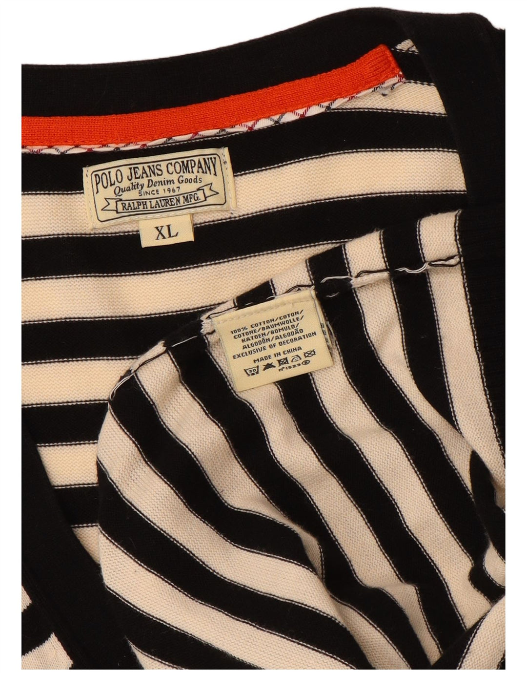 Pulover cardigan grafic pentru femei RALPH LAUREN UK 18 XL cu dungi alb