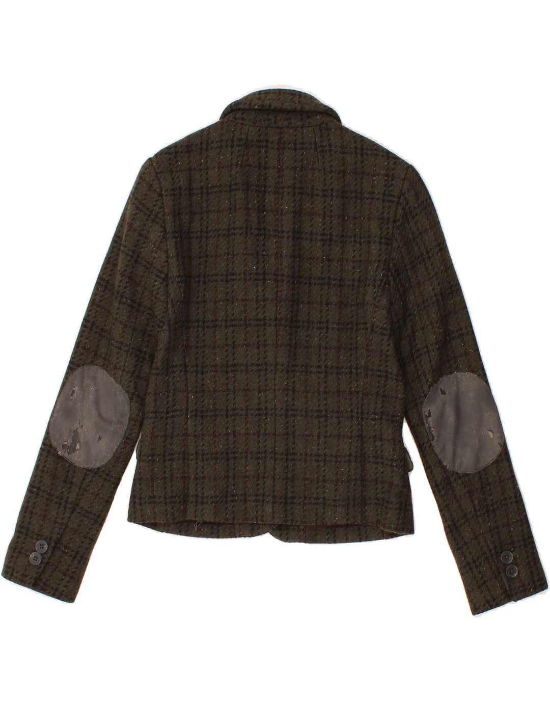 BANANA REPUBLIC Womens 2 Button Blazer Jacket US 0 XS Khaki Check Vintage Banana Republic and Second-Hand Banana Republic from Messina Hembry 