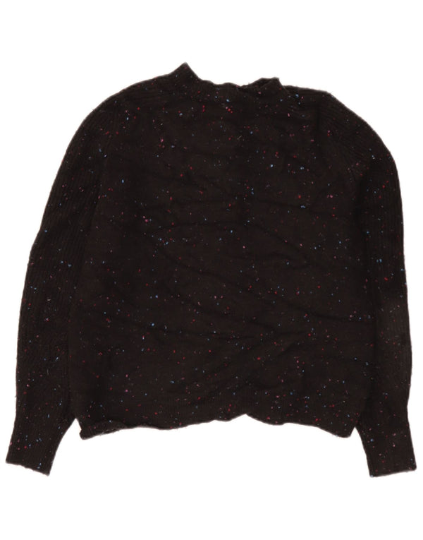 Pulover cardigan crop pentru femei Marks & Spencer UK 14 Medium Black Flecked