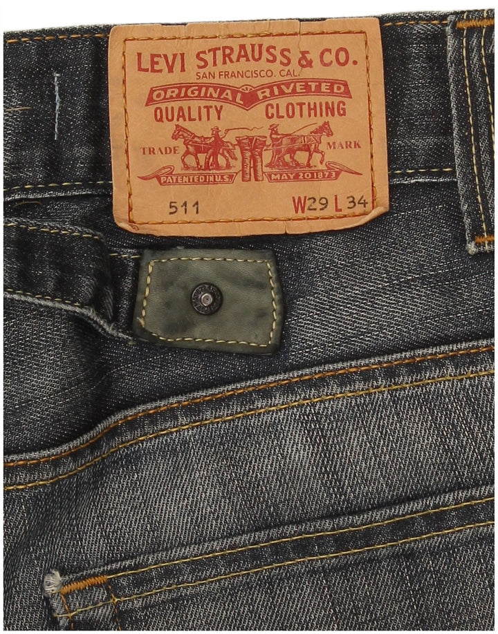 Blugi pentru bărbați Levi's 511 Slim W29 L30 bleumarin