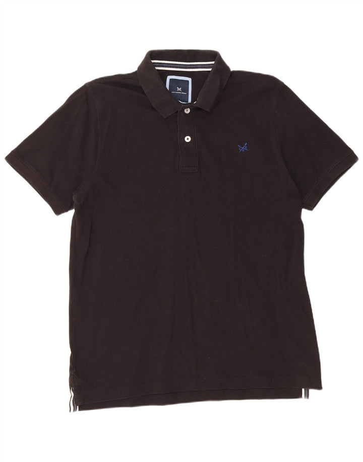 Crew Clothing Tricou polo pentru bărbați, mare, negru, bumbac