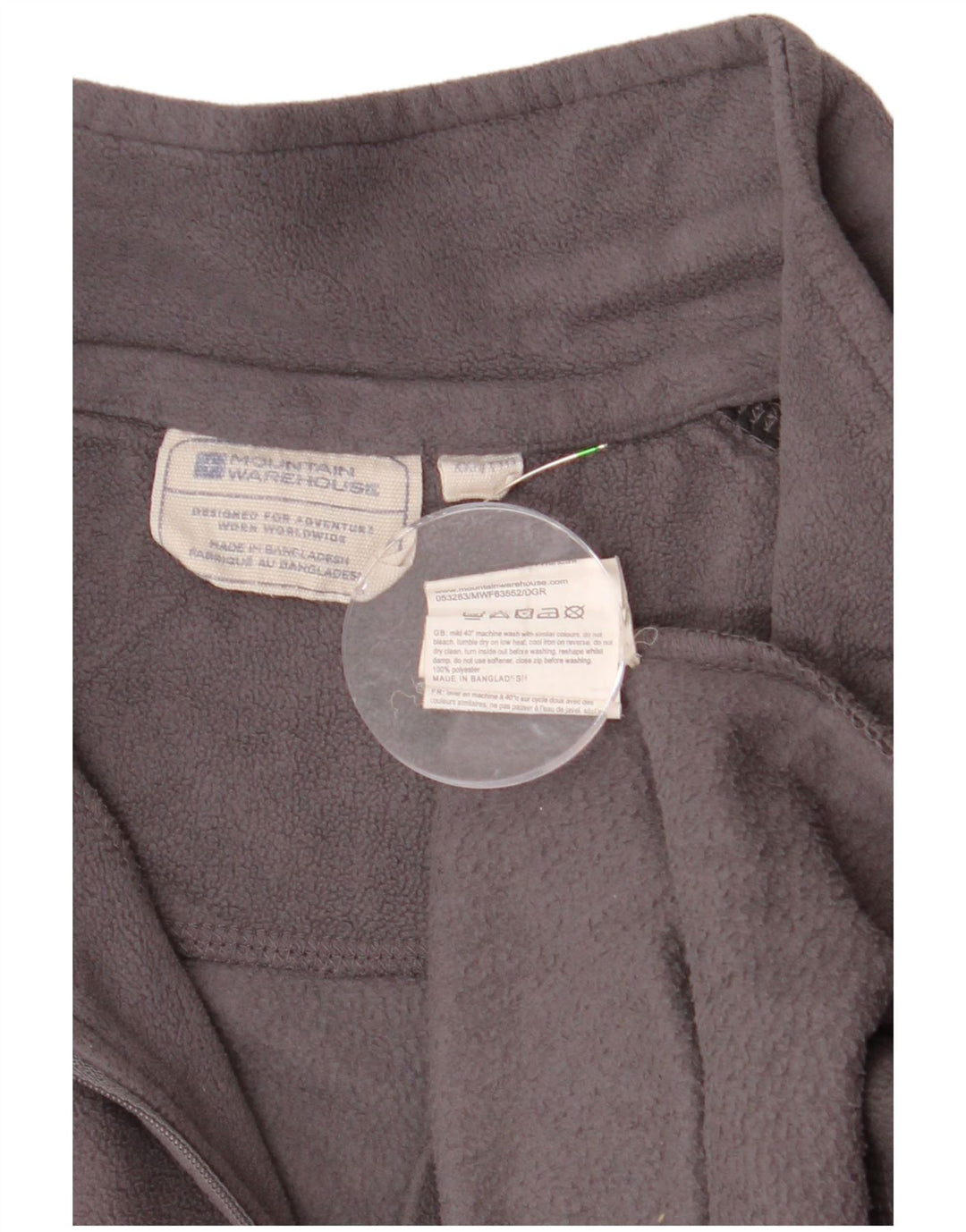 MOUNTAIN WAREHOUSE Jumper pentru bărbați, cu fermoar și gât, din lână, 2XL, gri, bloc de culoare