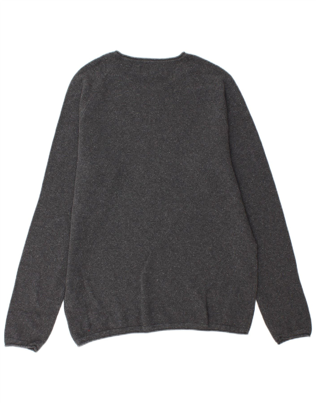 Pulover Jack & Jones pentru bărbați, cu gât crew, bumbac, gri mediu