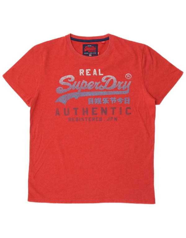 Tricou grafic pentru bărbați Superdry Top XL Bumbac roșu