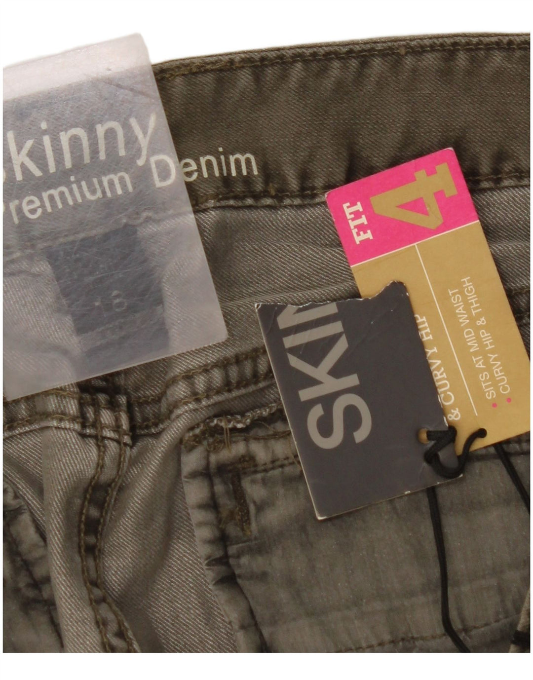 Pantaloni cargo cu talie medie pentru femei MOSSIMO US 18 2XL W42 L33 kaki