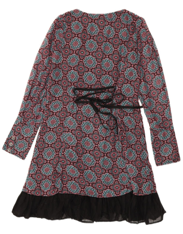 Rochie A-Line pentru femei Joe Browns cu mâneci lungi UK 12 Medium Red Floral