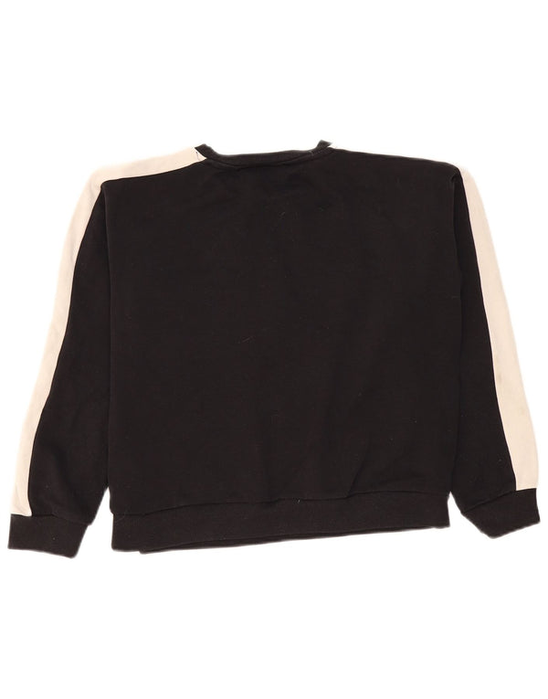 Pulover Fila Crop Graphic pentru femei UK 16, mare, negru, color block