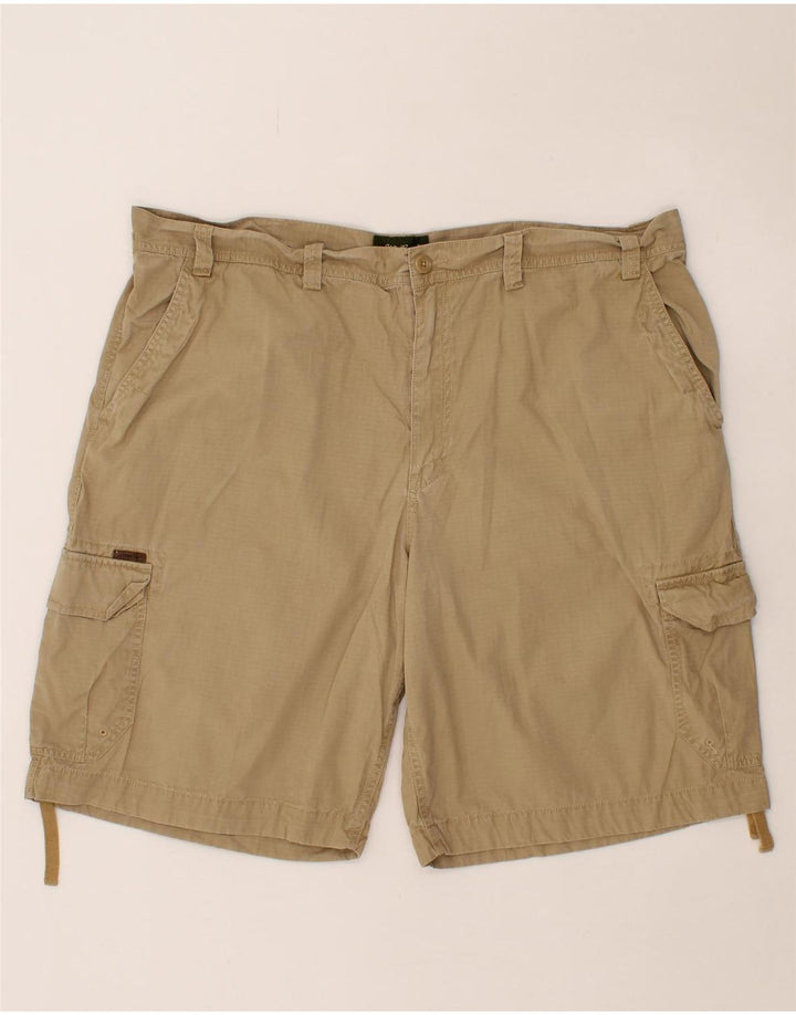 EDDIE BAUER Mens Cargo Shorts W42 2XL Beige Cotton Vintage Eddie Bauer and Second-Hand Eddie Bauer from Messina Hembry 