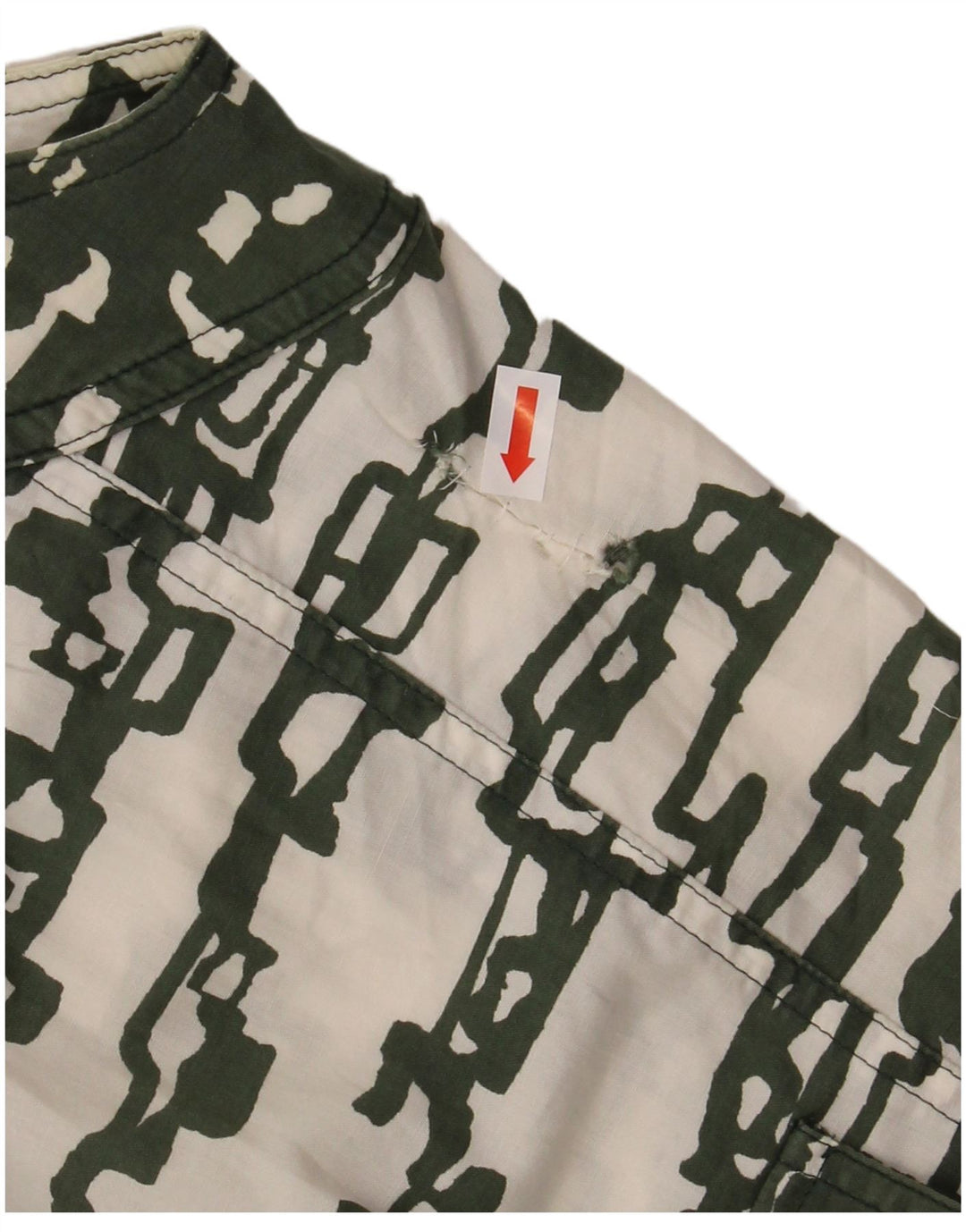 MARELLA Rochie cămașă fără mâneci pentru femei UK 12 Medium Green Geometric