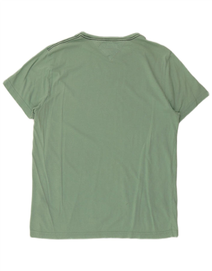 Tricou grafic Tommy Hilfiger pentru bărbați Top din bumbac verde mediu