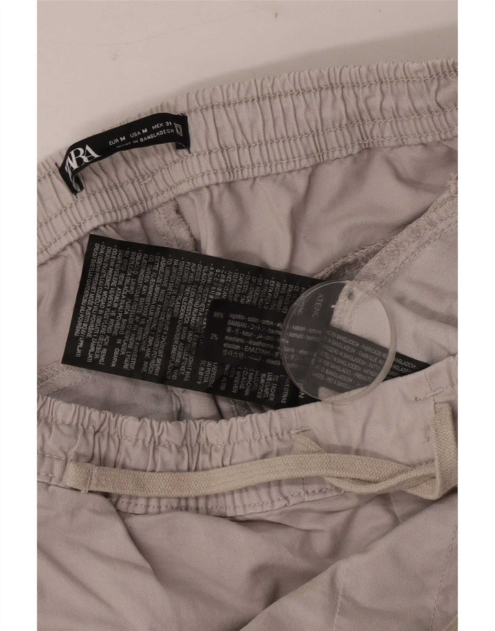 Pantaloni cargo pentru bărbați Zara Joggeri Mediu L31 L28 Bumbac gri