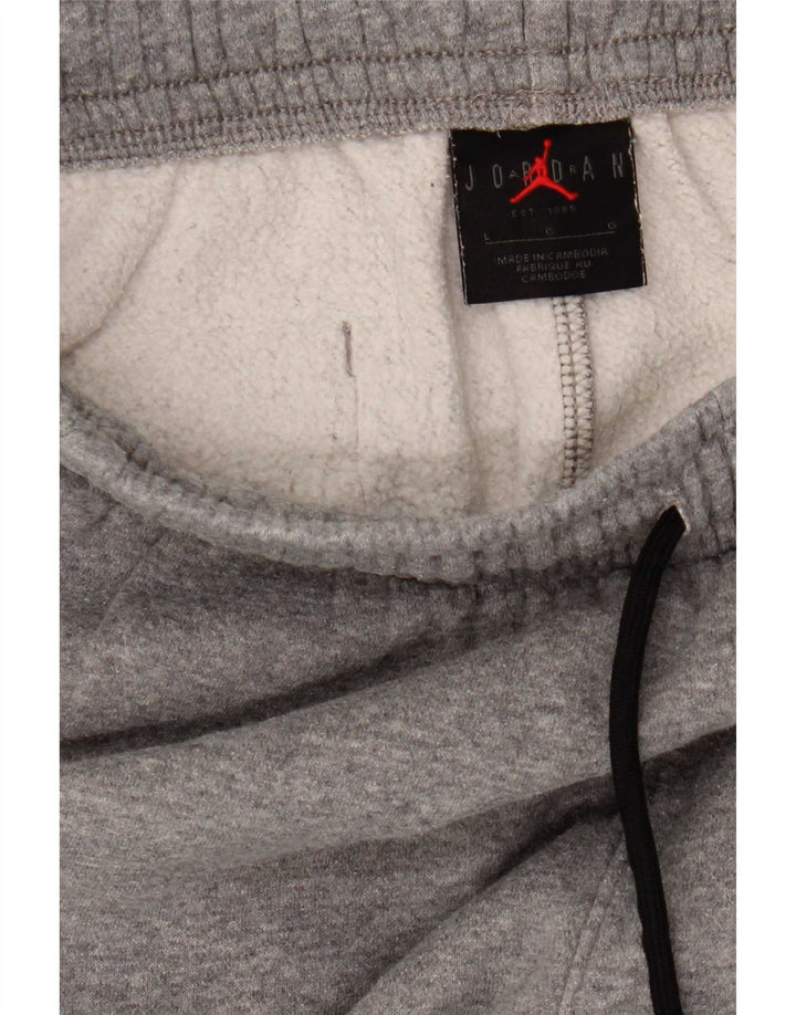 Pantaloni de trening Jordan pentru bărbați Joggeri mari, gri bumbac