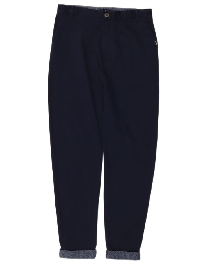 TED BAKER Pantaloni chino conici pentru fete 11-12 ani W26 L24 bleumarin