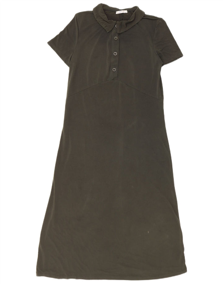 Rochie polo pentru femei ZARA UK 12 verde mediu