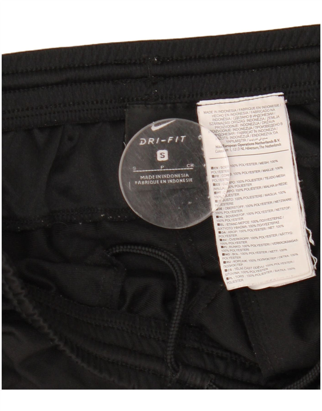 Pantaloni de trening grafic pentru bărbați NIKE Dri Fit Pantaloni de jogging Poliester negru mic