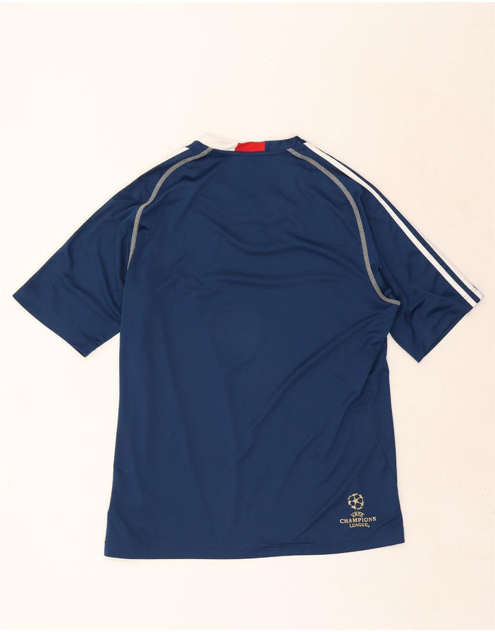Tricou Adidas Climalite pentru bărbați Top mare poliester bleumarin