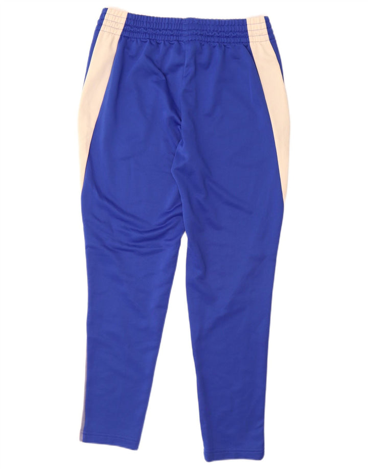 Pantaloni de trening Adidas pentru femei UK 12/14 Medium Blue Colorblock Poliester