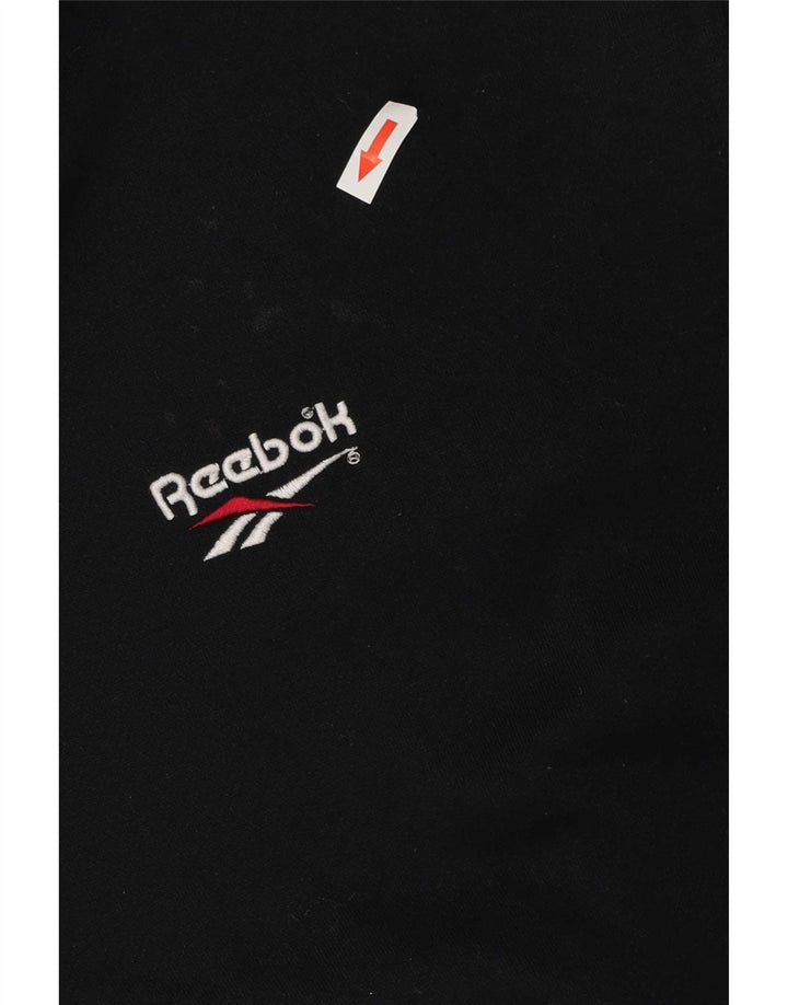Jachetă din lână cu glugă pentru bărbați Reebok UK 40 Poliester negru mare