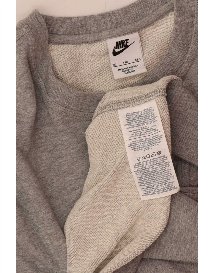 Pulover Nike pentru bărbați, 2XL, bumbac gri