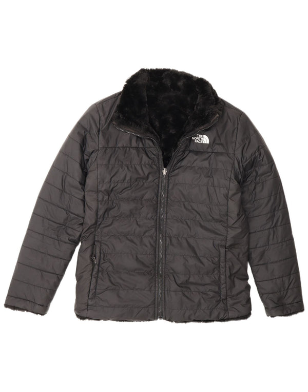 Jachetă Reversibilă Padded pentru Fete The North Face 14-15 Ani XL Negru
