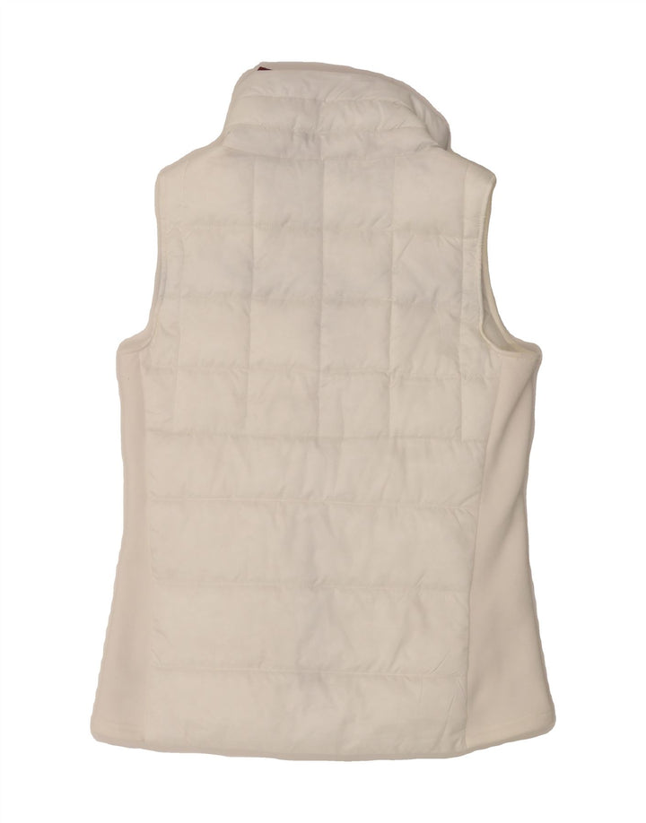 CALVIN KLEIN Womens Golf Padded Gilet UK 12 Medium White Polyester Vintage Calvin Klein and Second-Hand Calvin Klein from Messina Hembry 