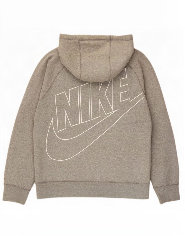 Pulover Nike Graphic Zip pentru bărbați, bumbac mare, gri