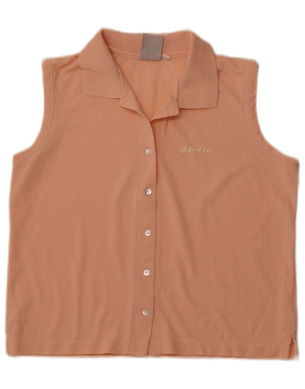 Bluză cămașă fără mâneci pentru femei LOTTO UK 14 mare portocaliu