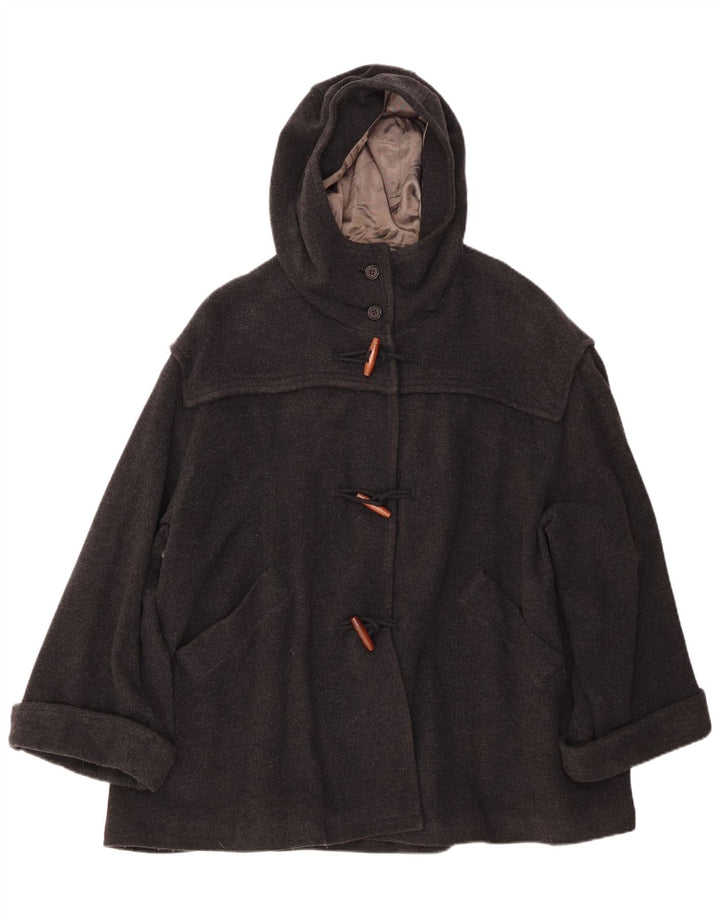 BENETTON haină supradimensionată cu glugă pentru femei IT 42 lână gri mediu