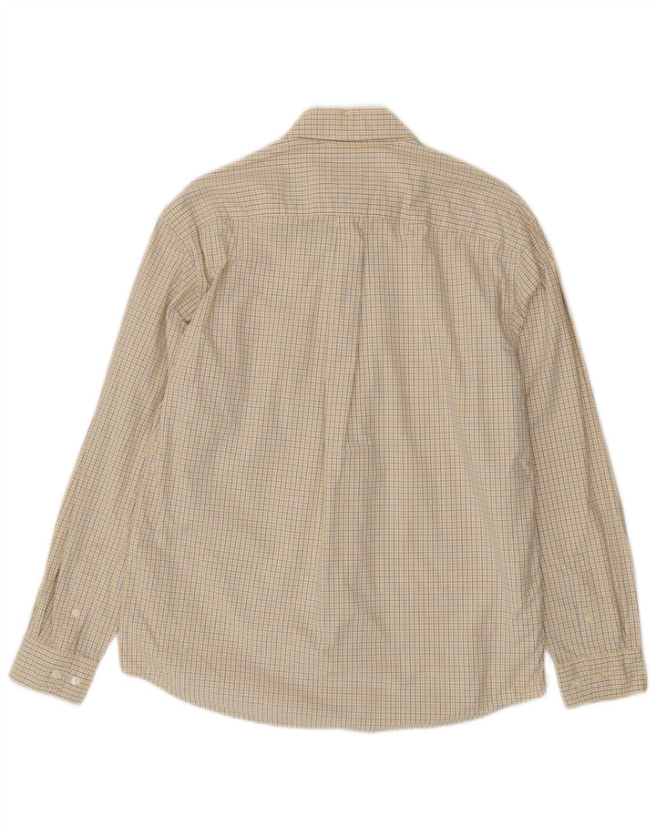 Cămașă pentru bărbați Eddie Bauer, bumbac cu carouri galben mediu