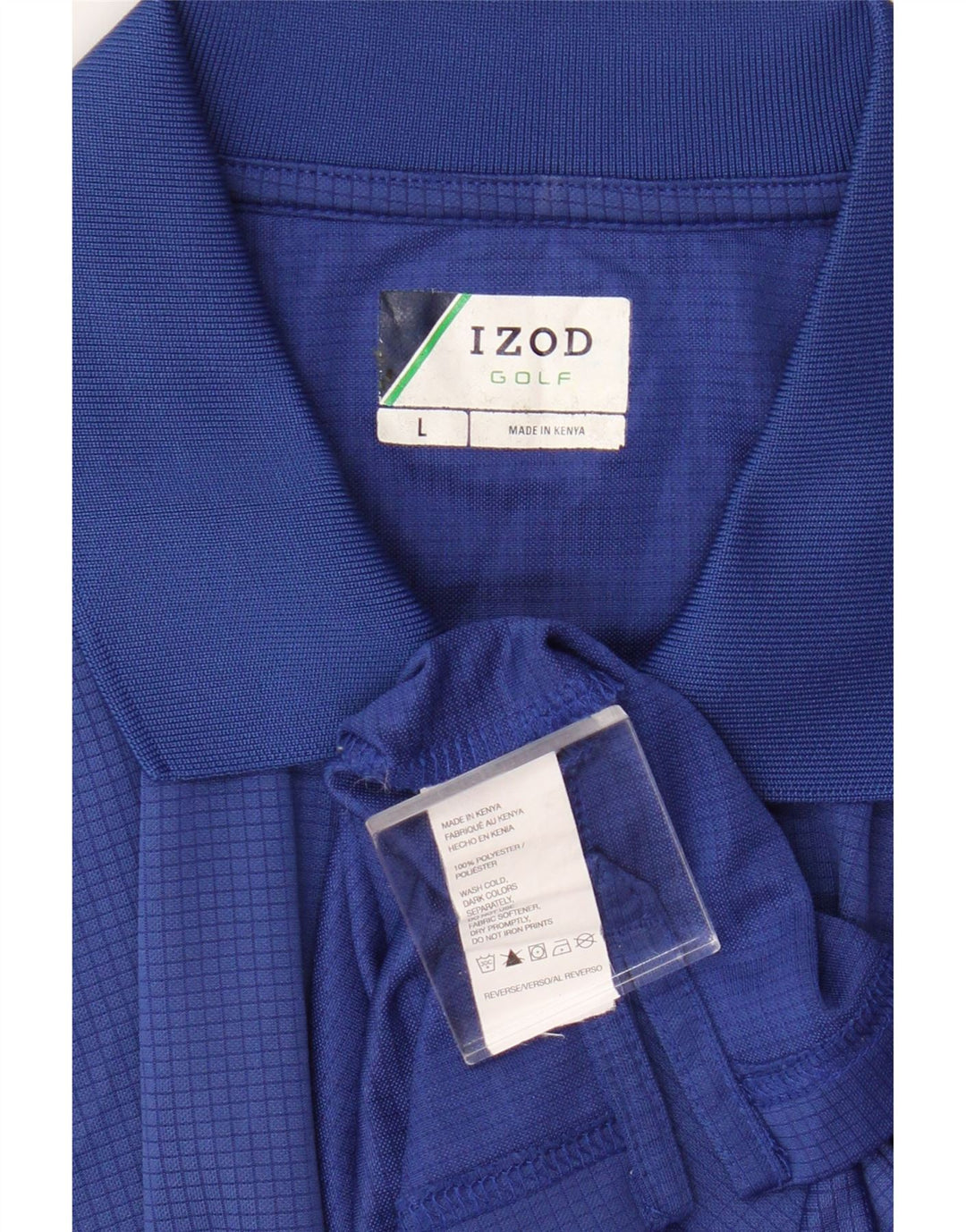 Tricou polo Izod pentru bărbați, mare, albastru, poliester