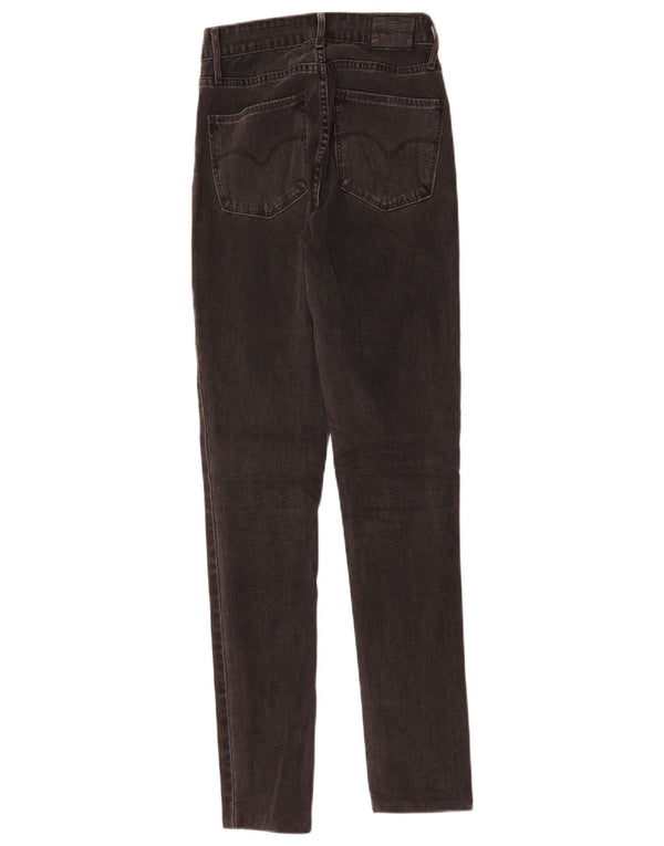 Blugi skinny cu talie înaltă pentru femei LEVI'S 721 W26 L30 bumbac gri