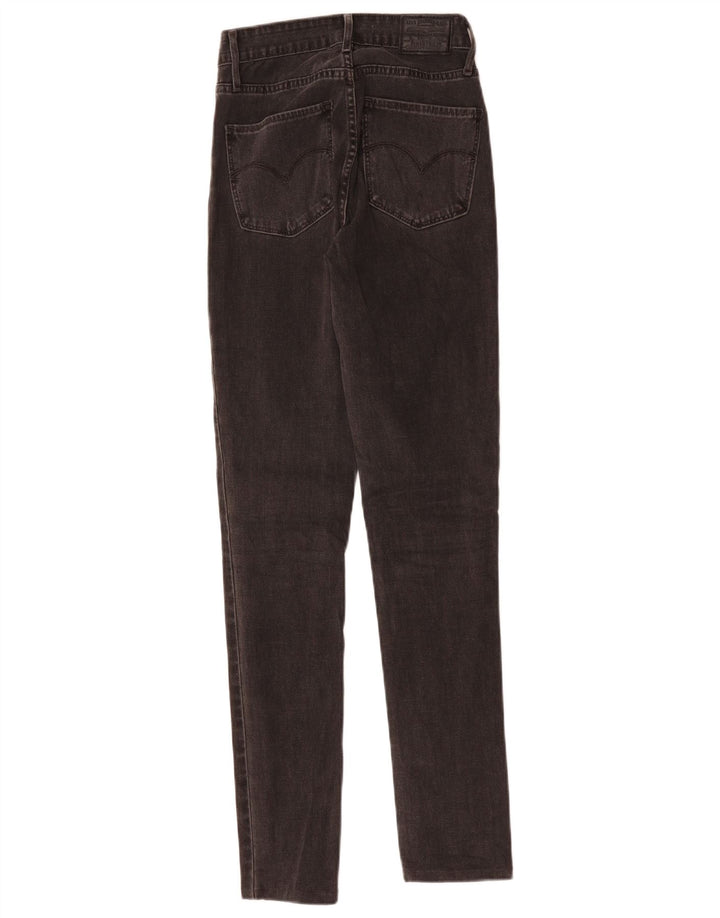 Blugi skinny cu talie înaltă pentru femei LEVI'S 721 W26 L30 bumbac gri