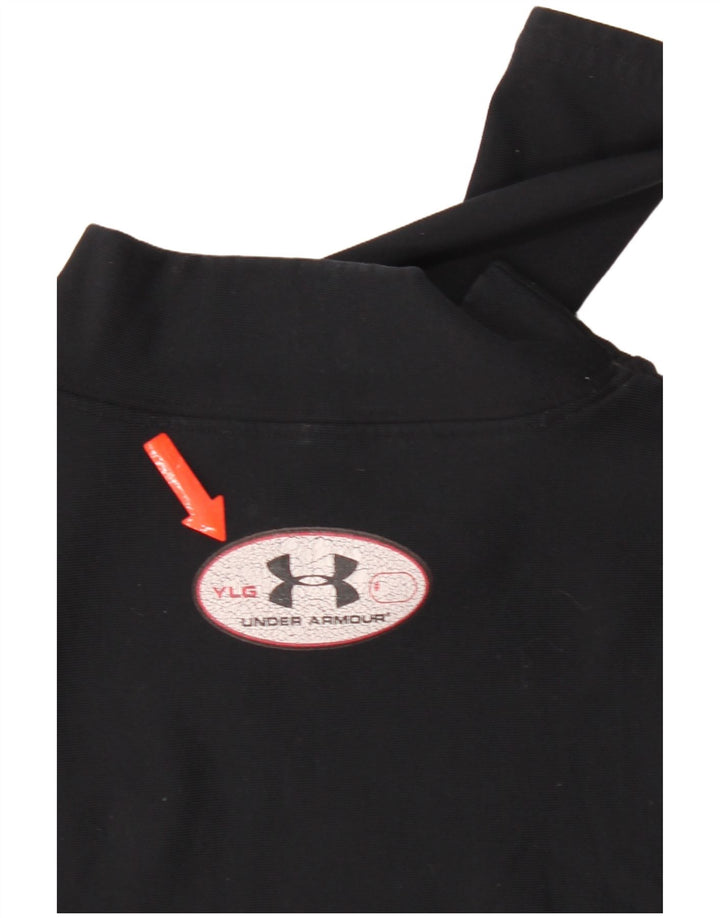 Top pentru fete Under Armour cu mânecă lungă 11-12 ani mare negru