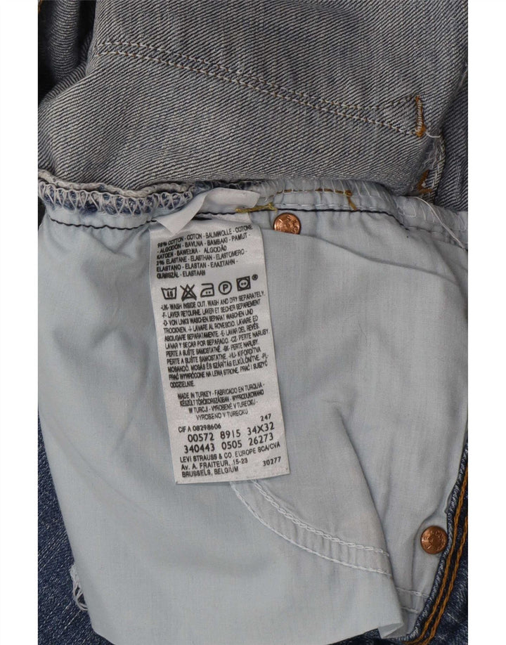 Blugi Levi's 572 Bootcut W34 L29 Bumbac albastru