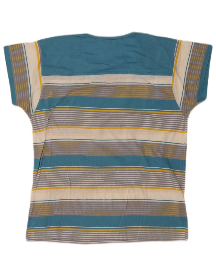 Tricou supradimensionat pentru femei Cagi, UK 14, bumbac cu dungi medii multicolore
