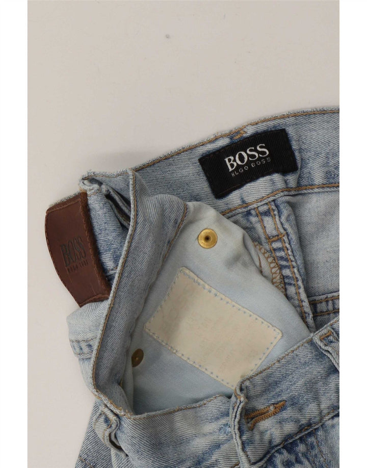 Pantaloni scurți din blugi pentru bărbați Hugo Boss W35 Large Blue