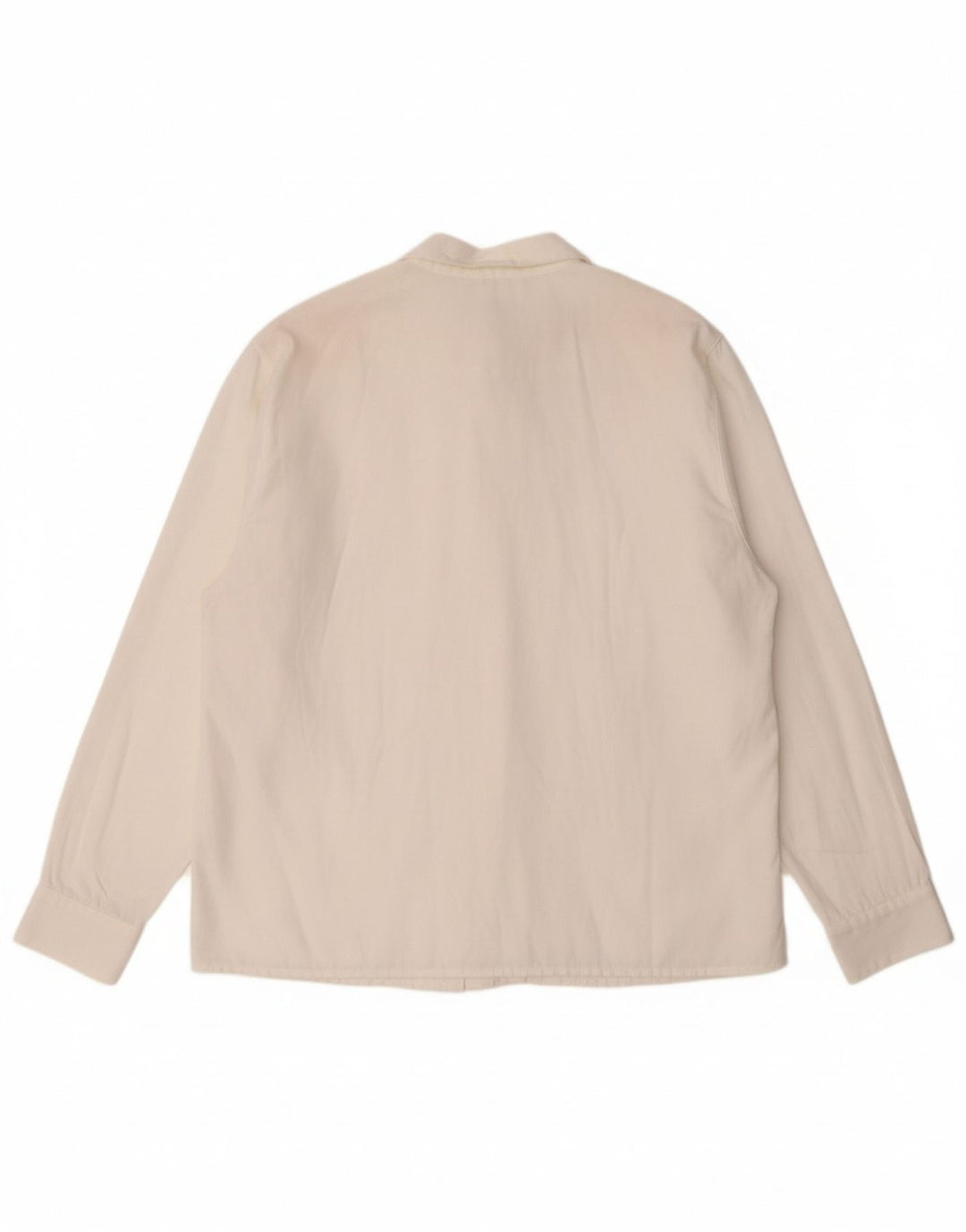 CANDA Womens Oversized Shirt Blouse EU 40 Medium White Viscose