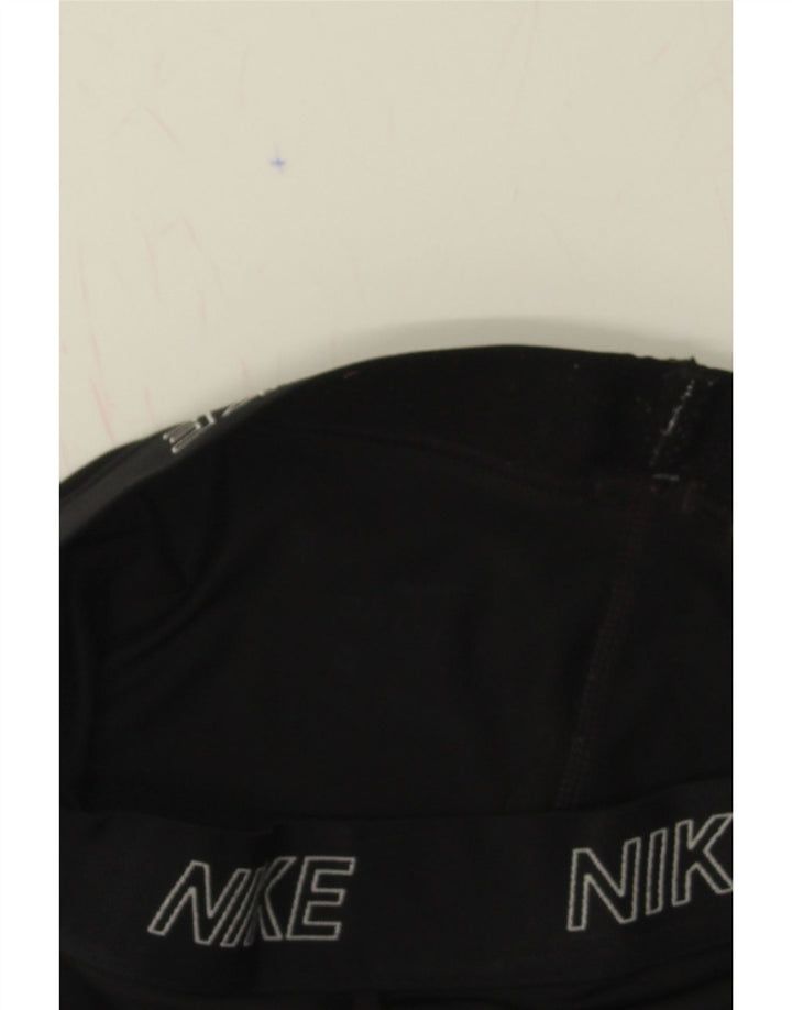 NIKE Womens Capri Graphic Leggings Medium W28 L22 Black Polyester Vintage Nike and Second-Hand Nike from Messina Hembry 